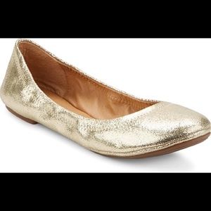 Lucky Brand Metallic Gold Elysia flats